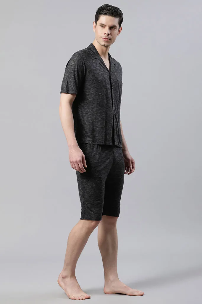 Dark Grey Solid loungewear Set