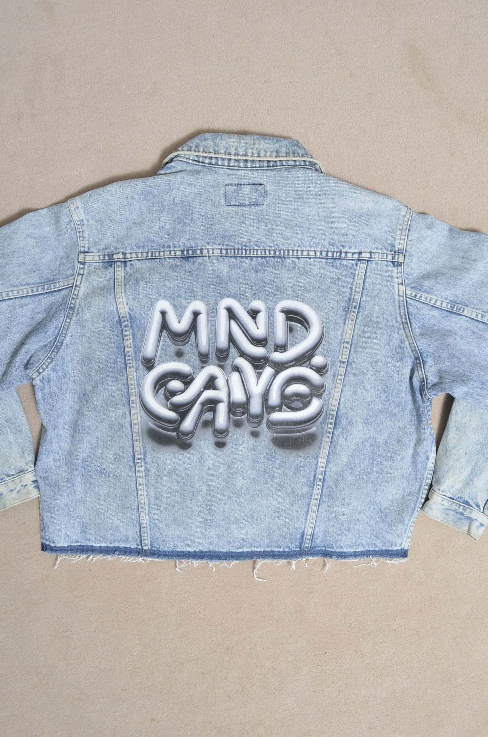 DENIM * MELTON BLOUSON_NAVY_MIND GAME