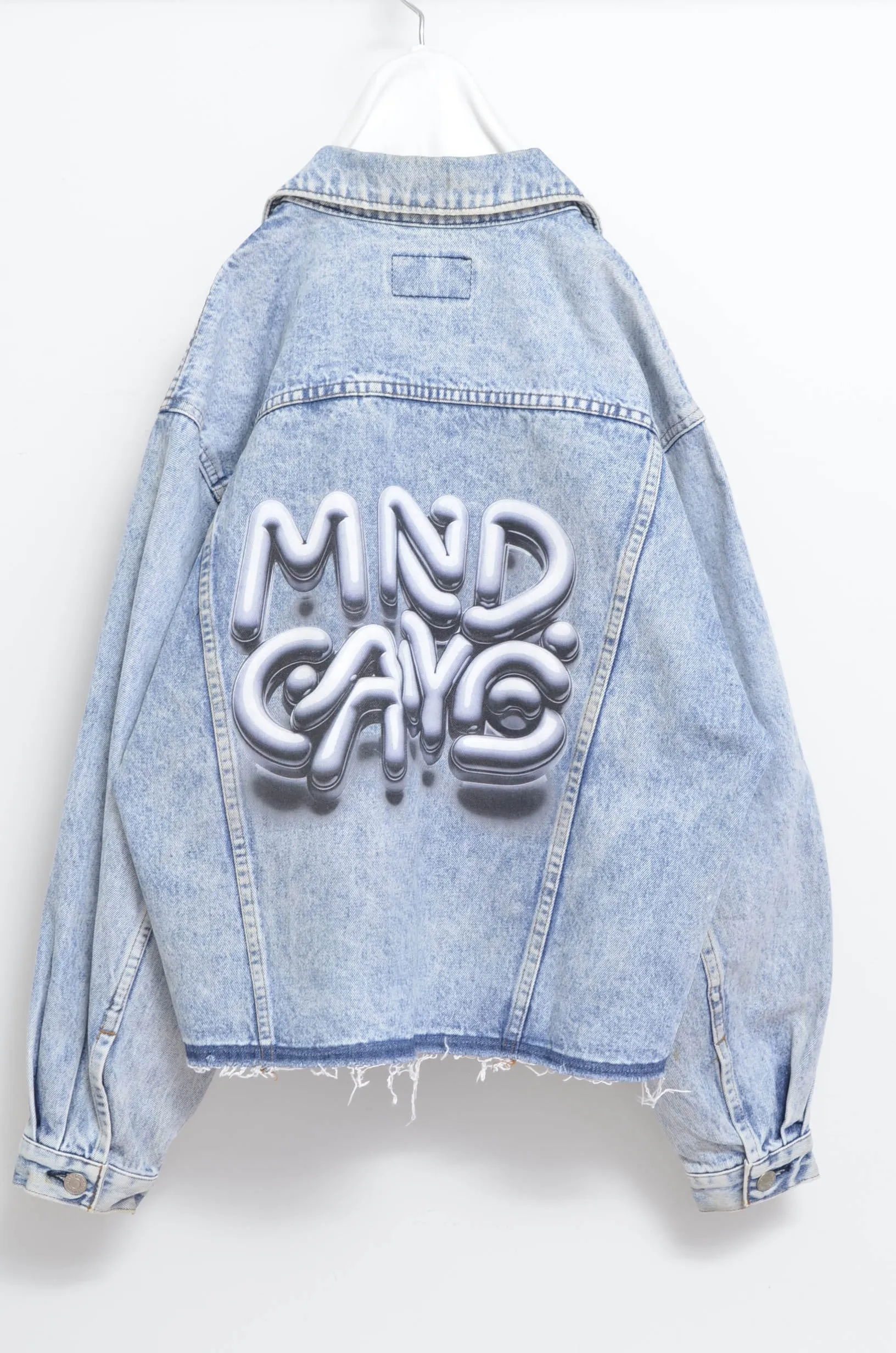 DENIM * MELTON BLOUSON_NAVY_MIND GAME