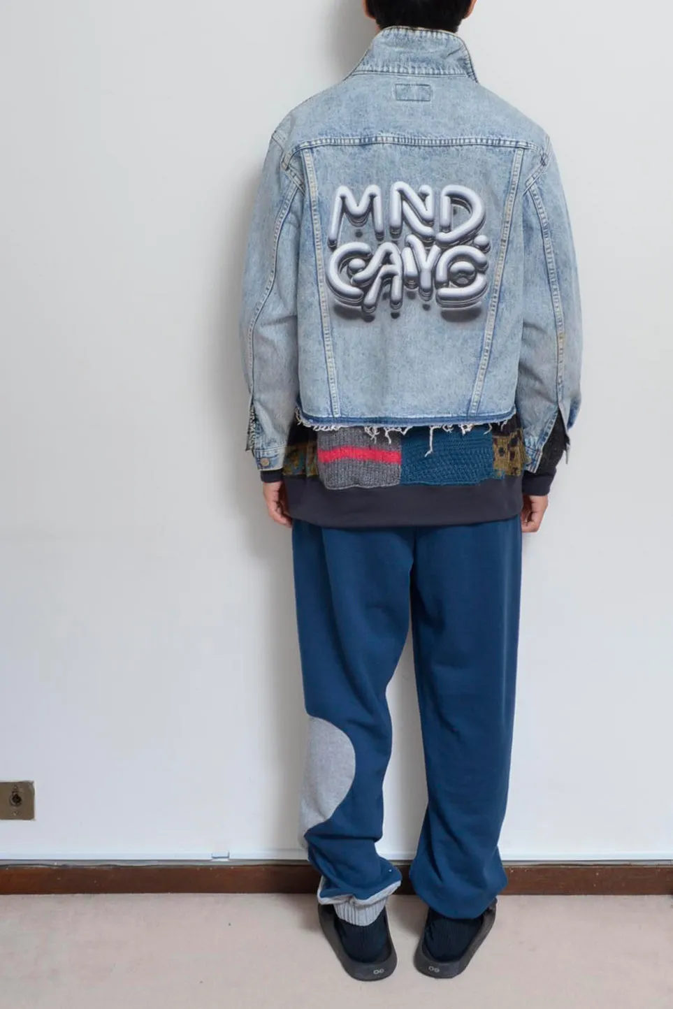 DENIM * MELTON BLOUSON_NAVY_MIND GAME