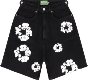 Denim Tears The Cotton Wreath Black Jean Shorts