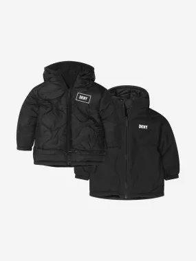 DKNY Boys Reversible Hooded Parka