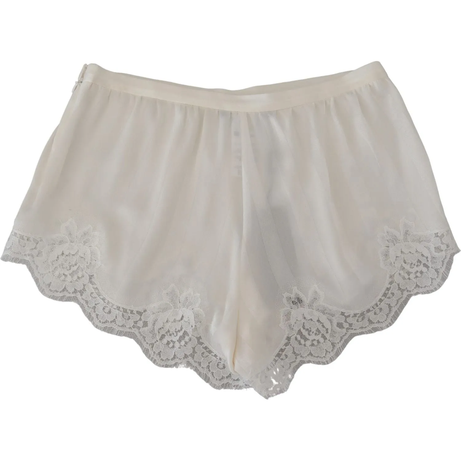 Dolce & Gabbana Elegant White Lace Lingerie Shorts