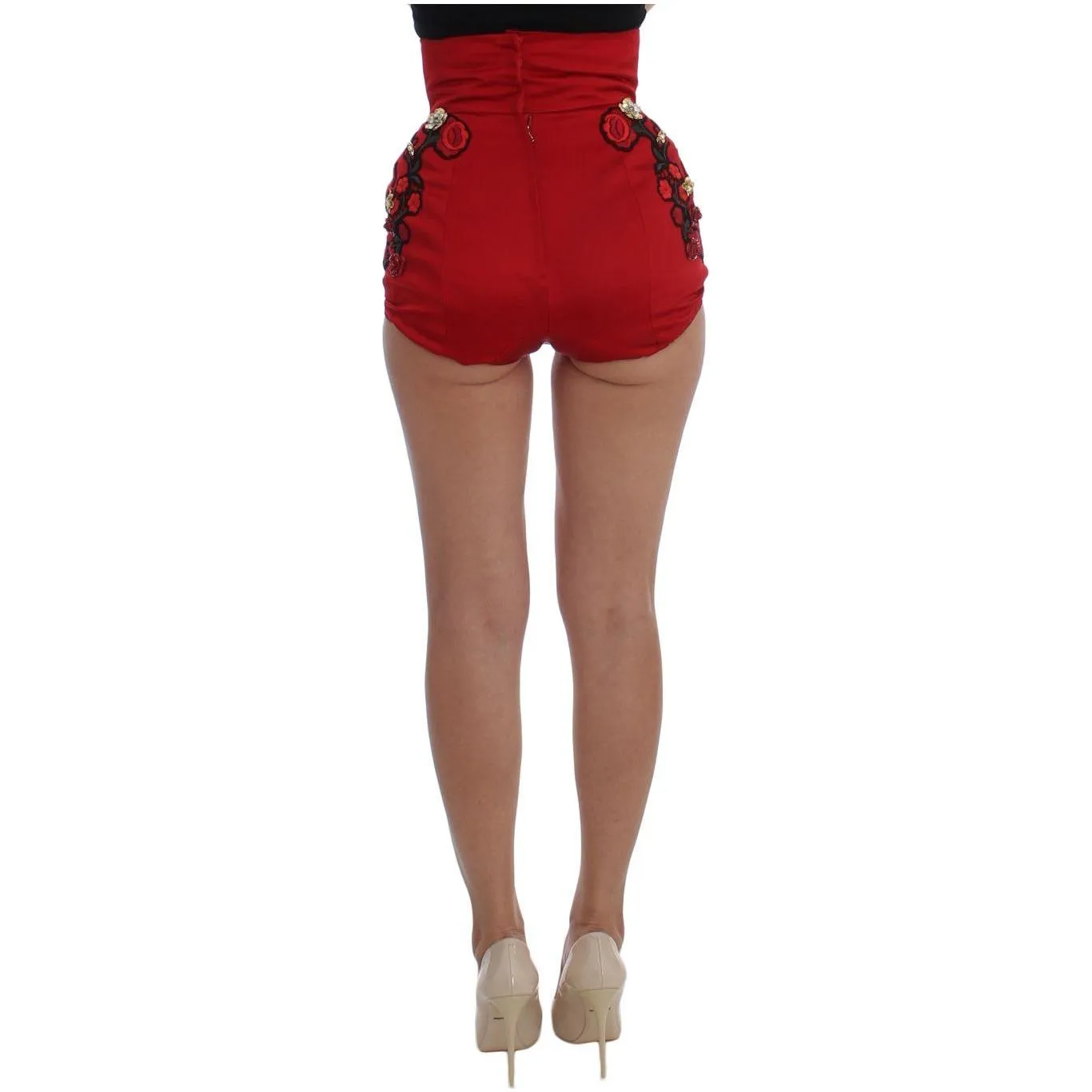 Dolce & Gabbana Enchanted Sicily Embroidered Silk Shorts