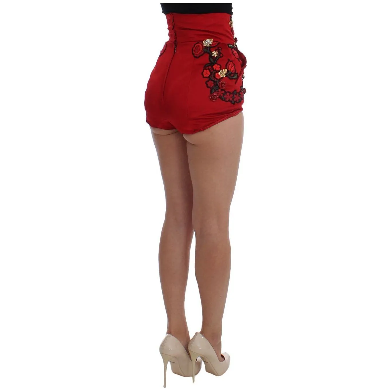 Dolce & Gabbana Enchanted Sicily Embroidered Silk Shorts