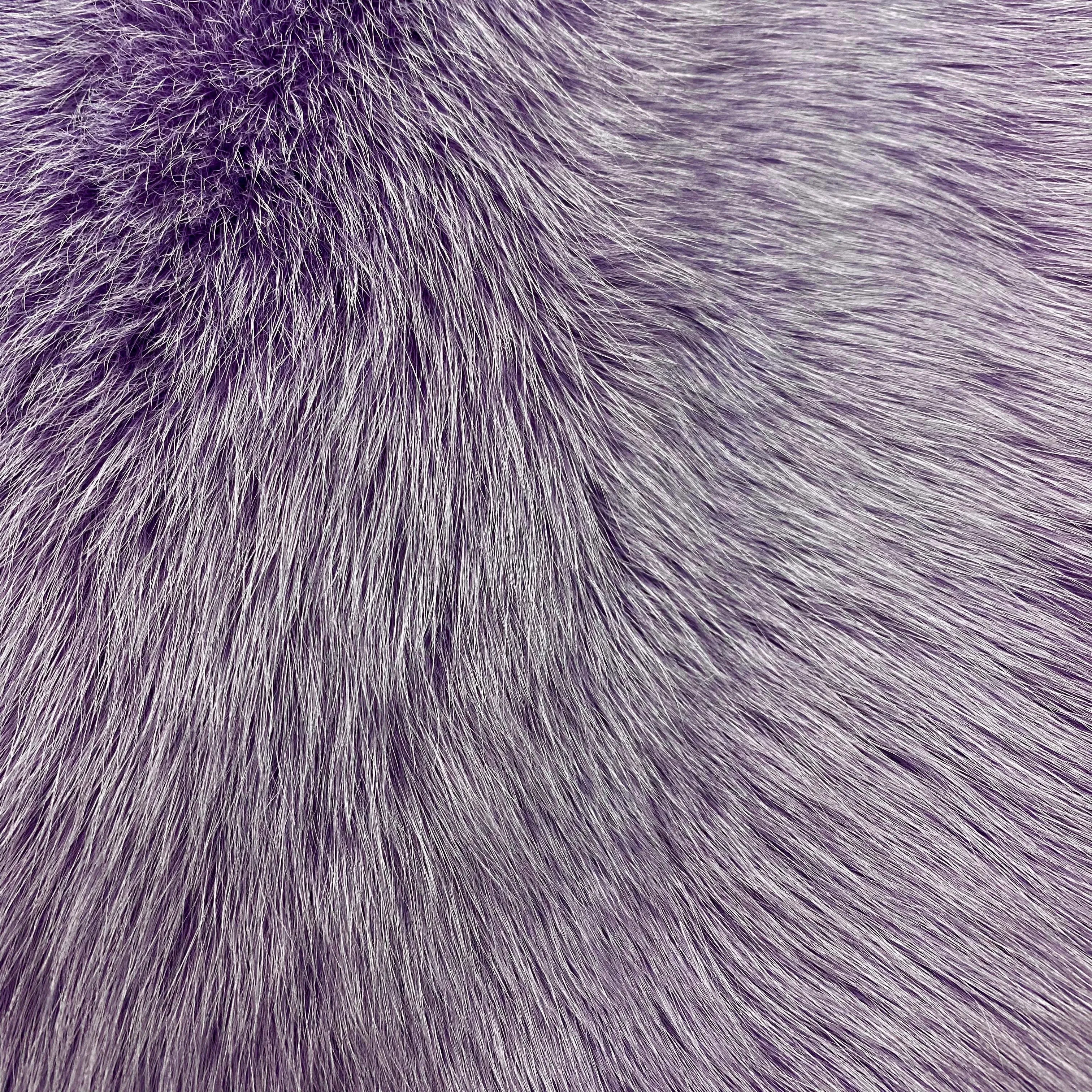 Dyed Shadow Fox Fur - Hyacinth (Light Purple)