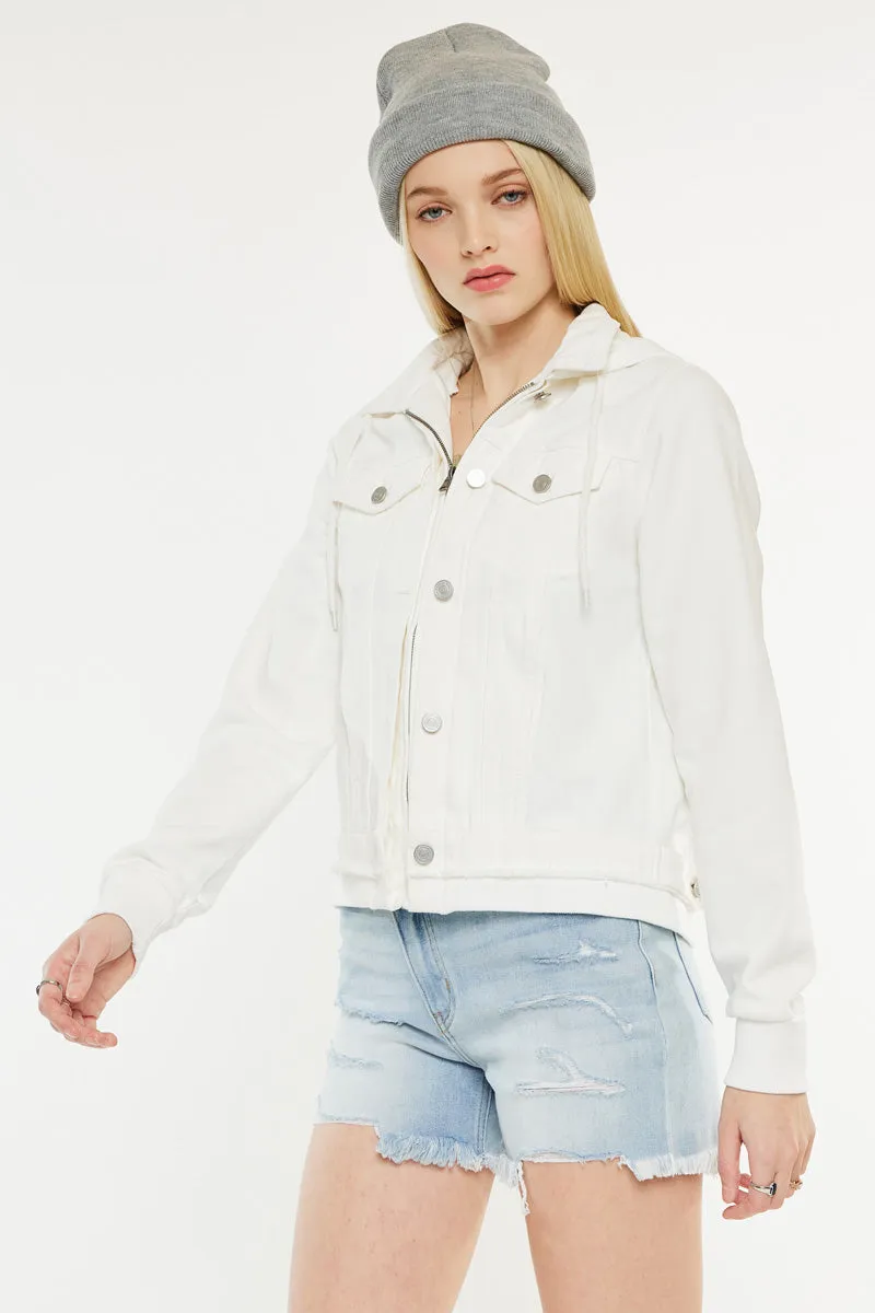 Eleni Denim Hoodie Jacket