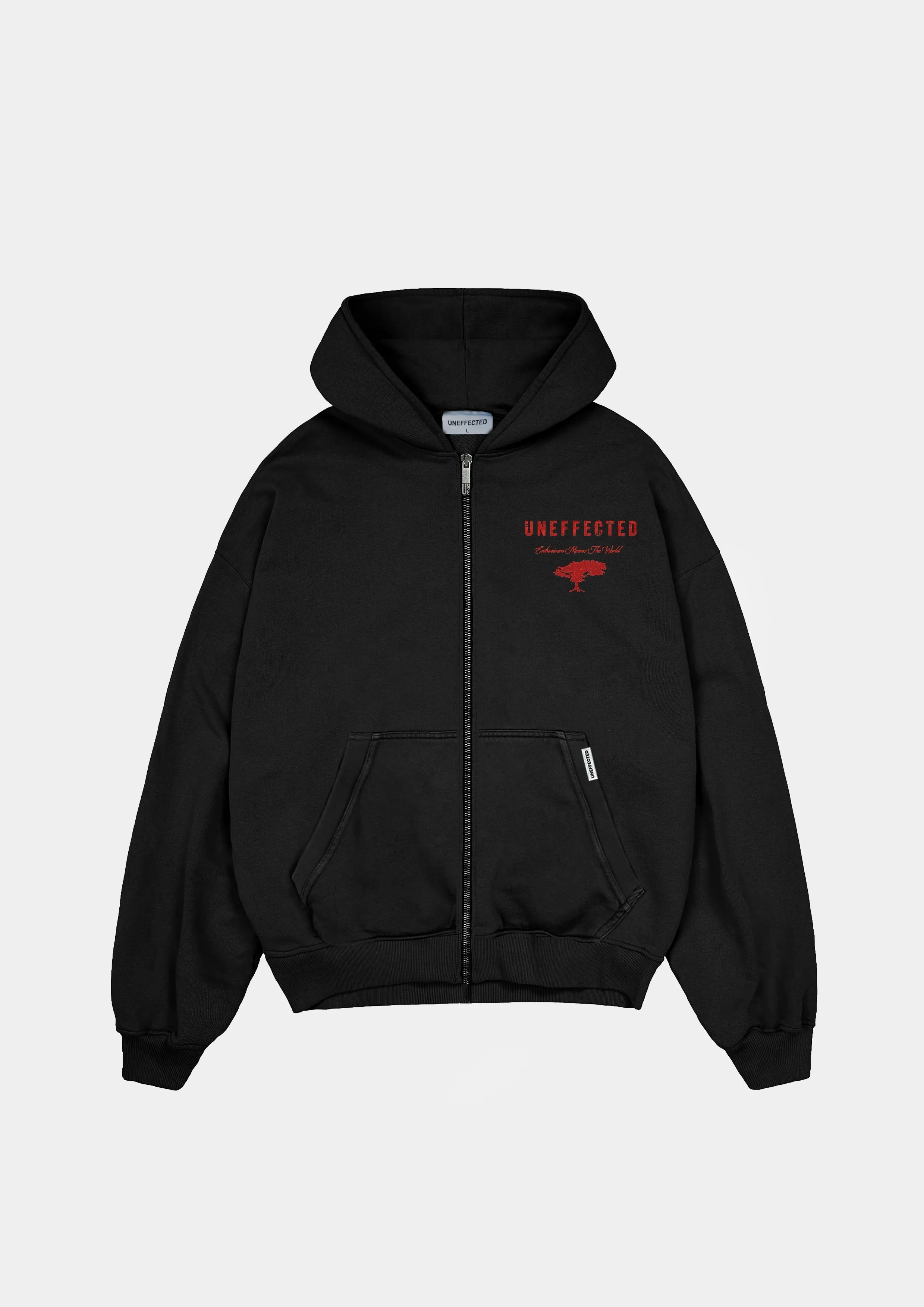 Enthusiast 480gsm Zip Hoodie - Black