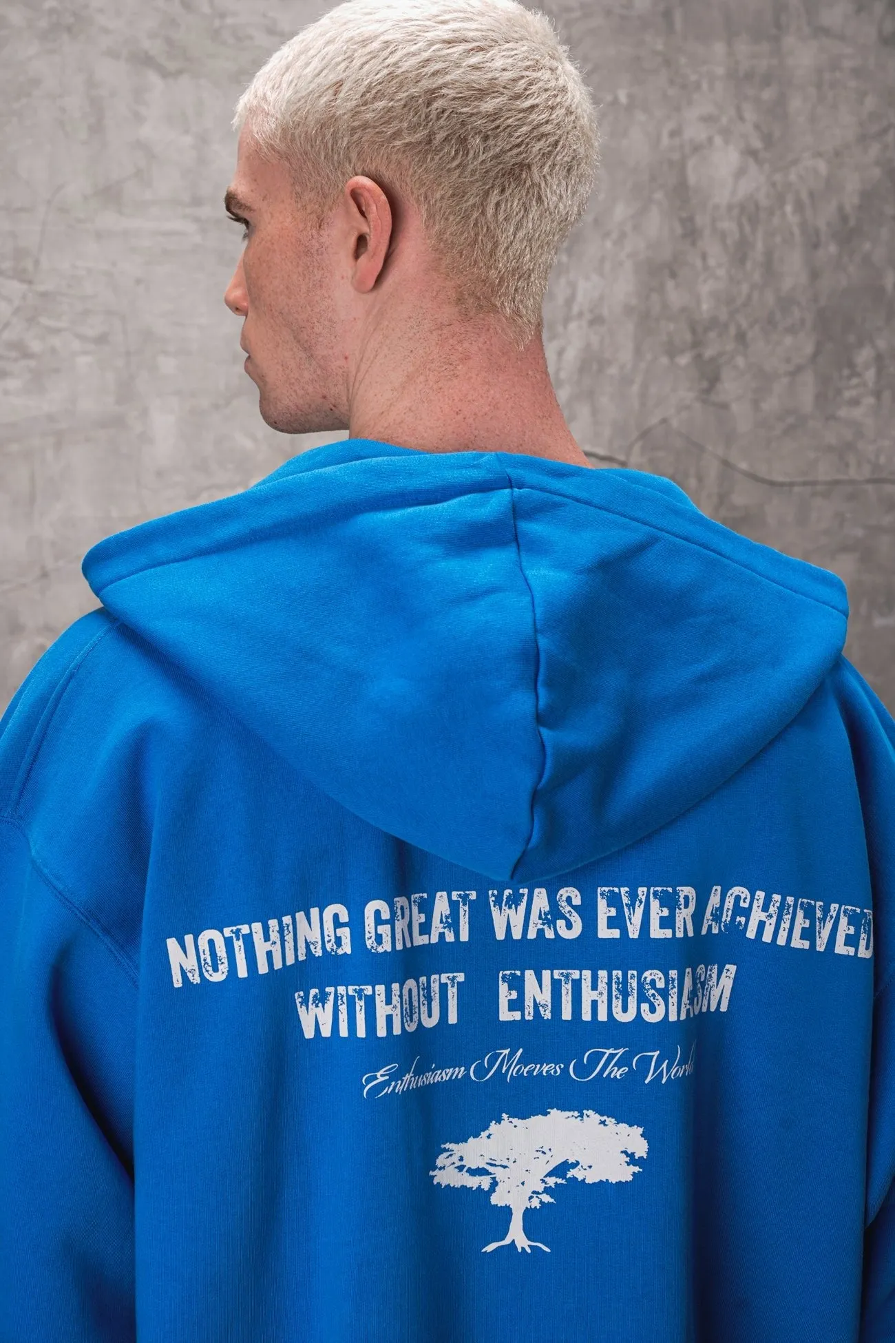 Enthusiast 480gsm Zip Hoodie - Royal Blue