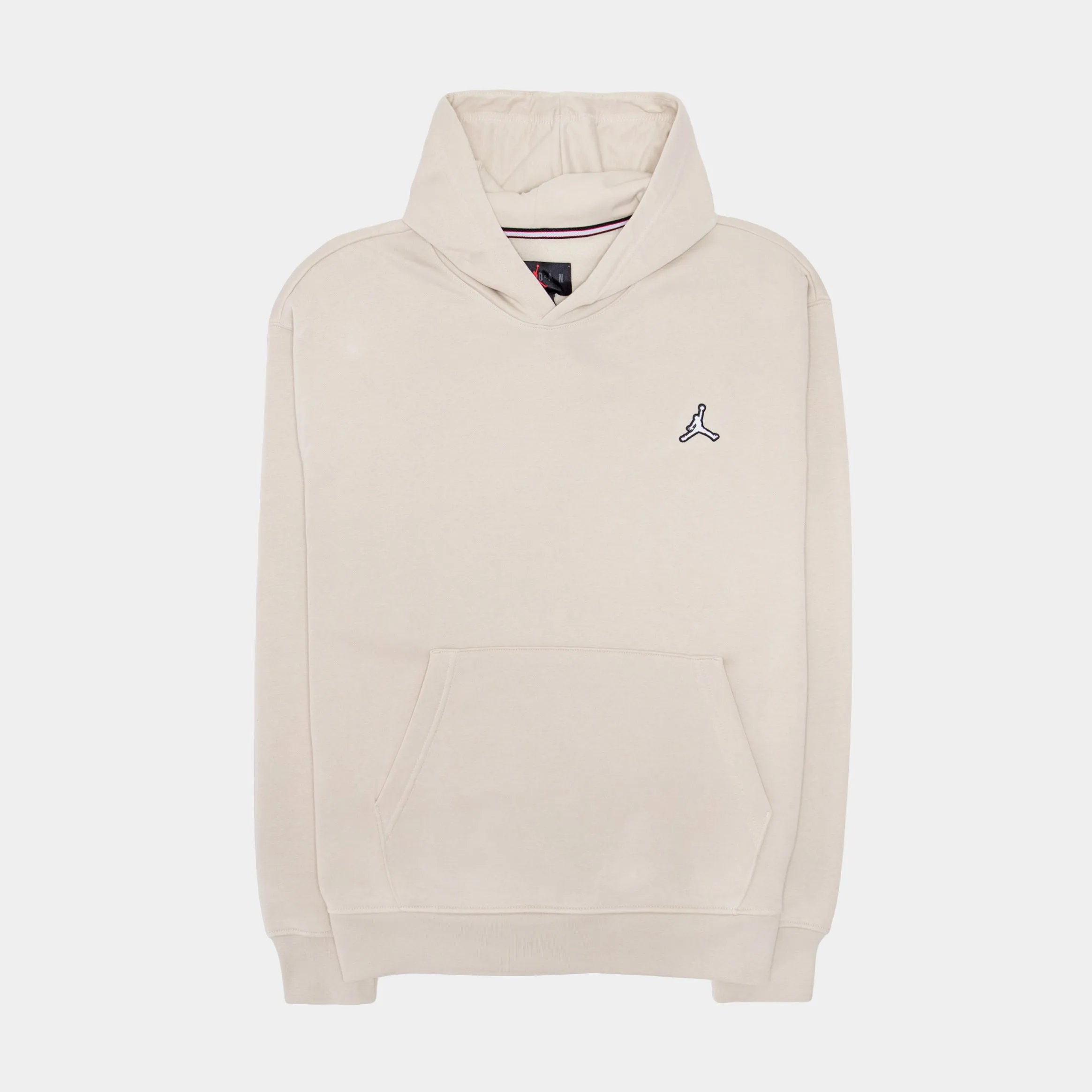 Essential Fleece Pullover Hoodie Mens Hoodie (Beige)