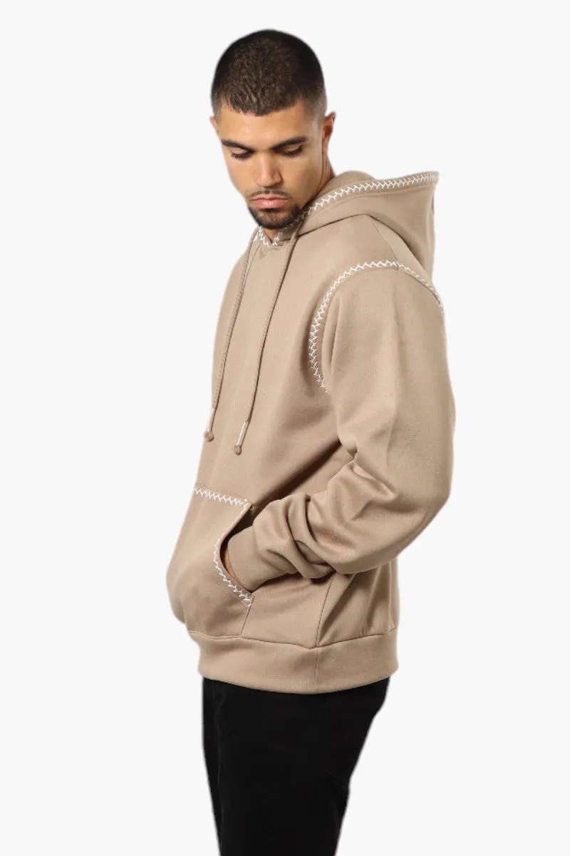 Essentials By Drill Clothing Stitch Detail Hoodie - Beige