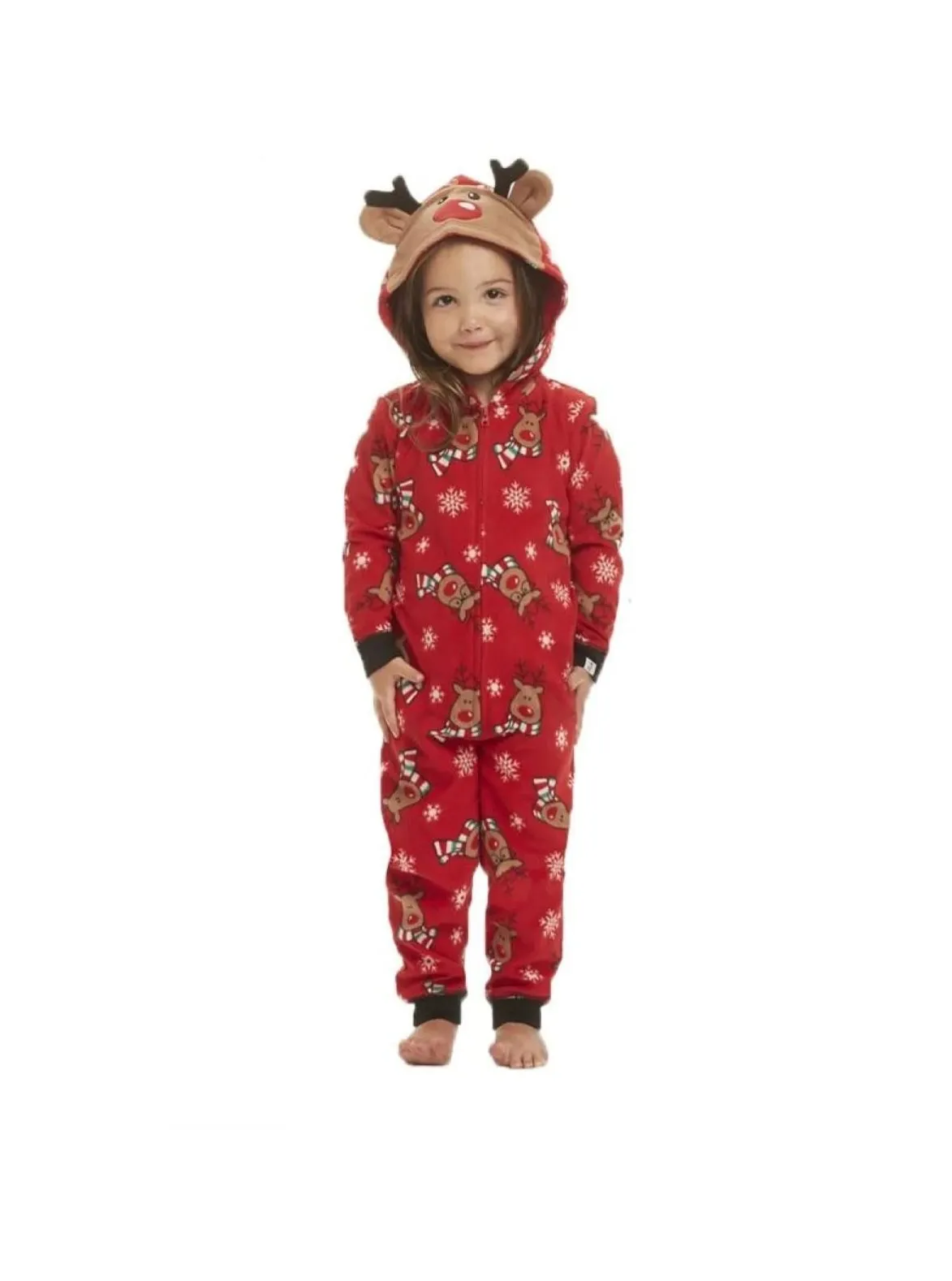 Family Style Christmas Reindeer Onesie Pajamas