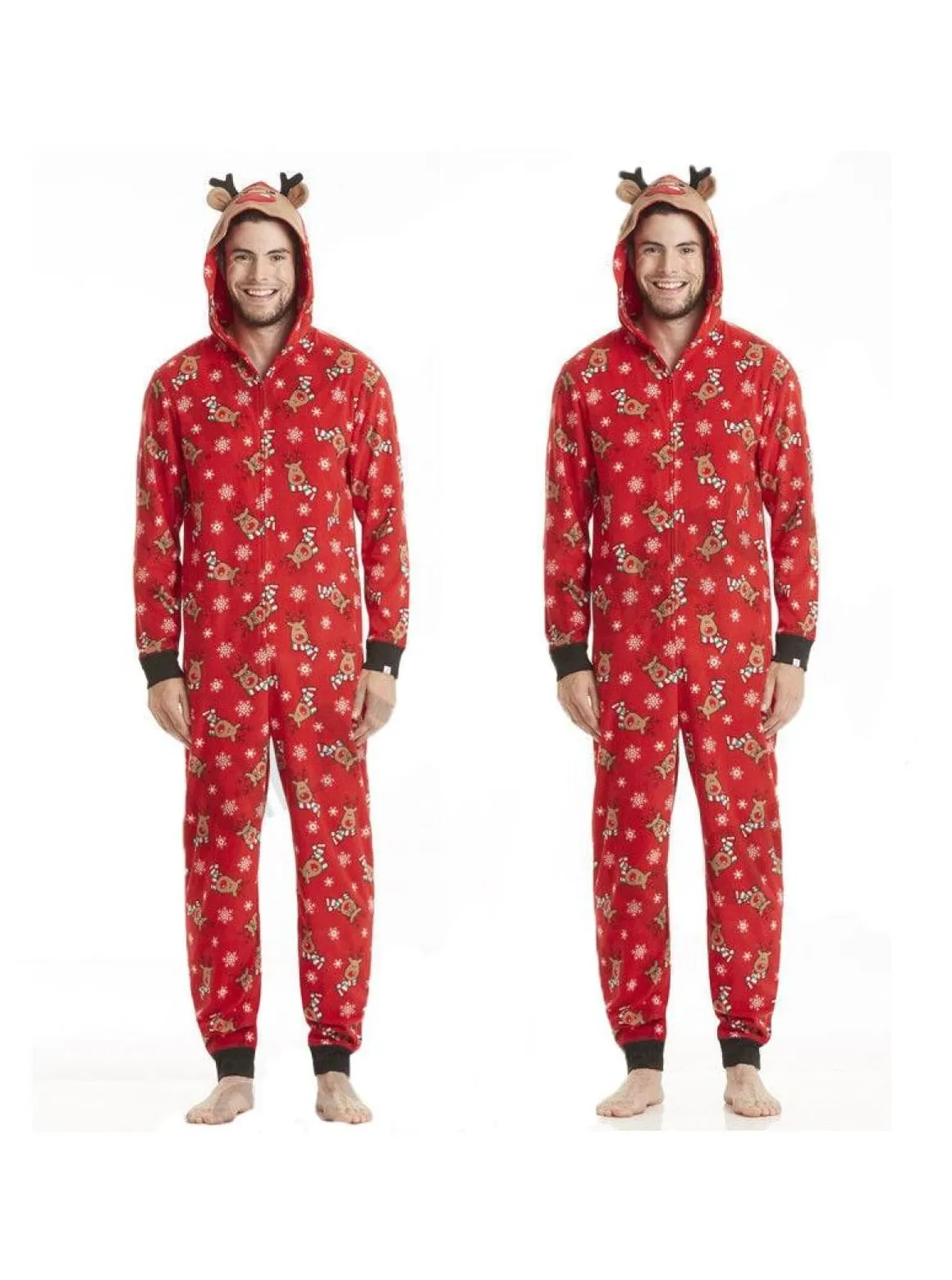 Family Style Christmas Reindeer Onesie Pajamas