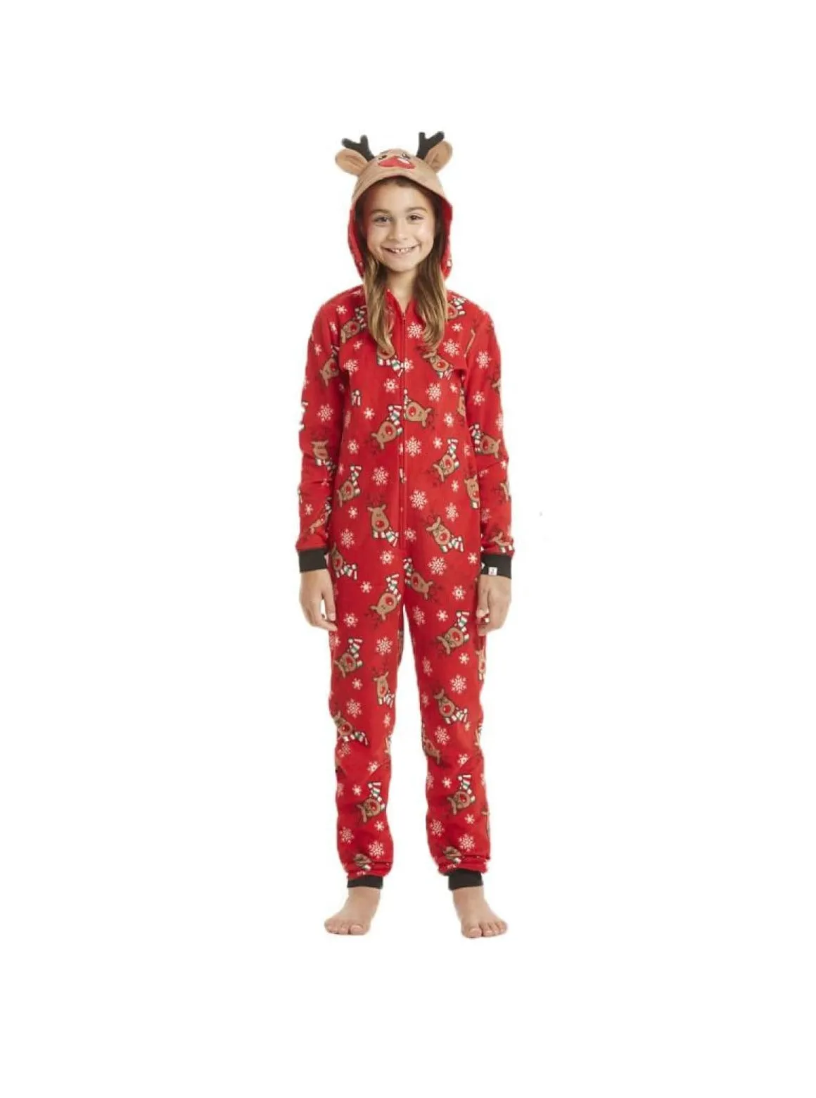 Family Style Christmas Reindeer Onesie Pajamas