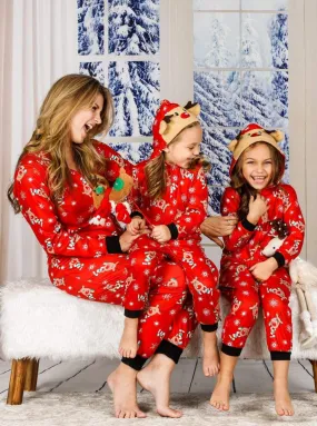 Family Style Christmas Reindeer Onesie Pajamas