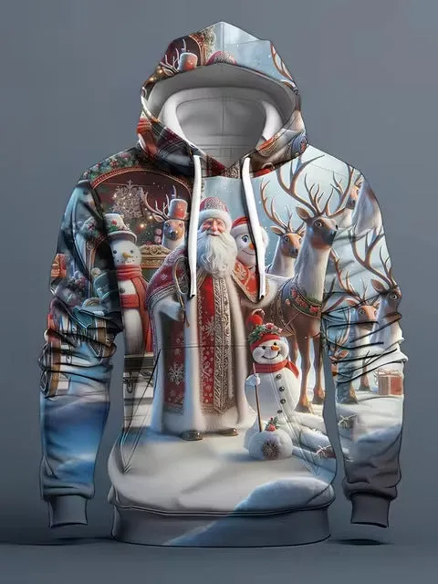 Fashion Christmas Men's Hoodie Casual Cool