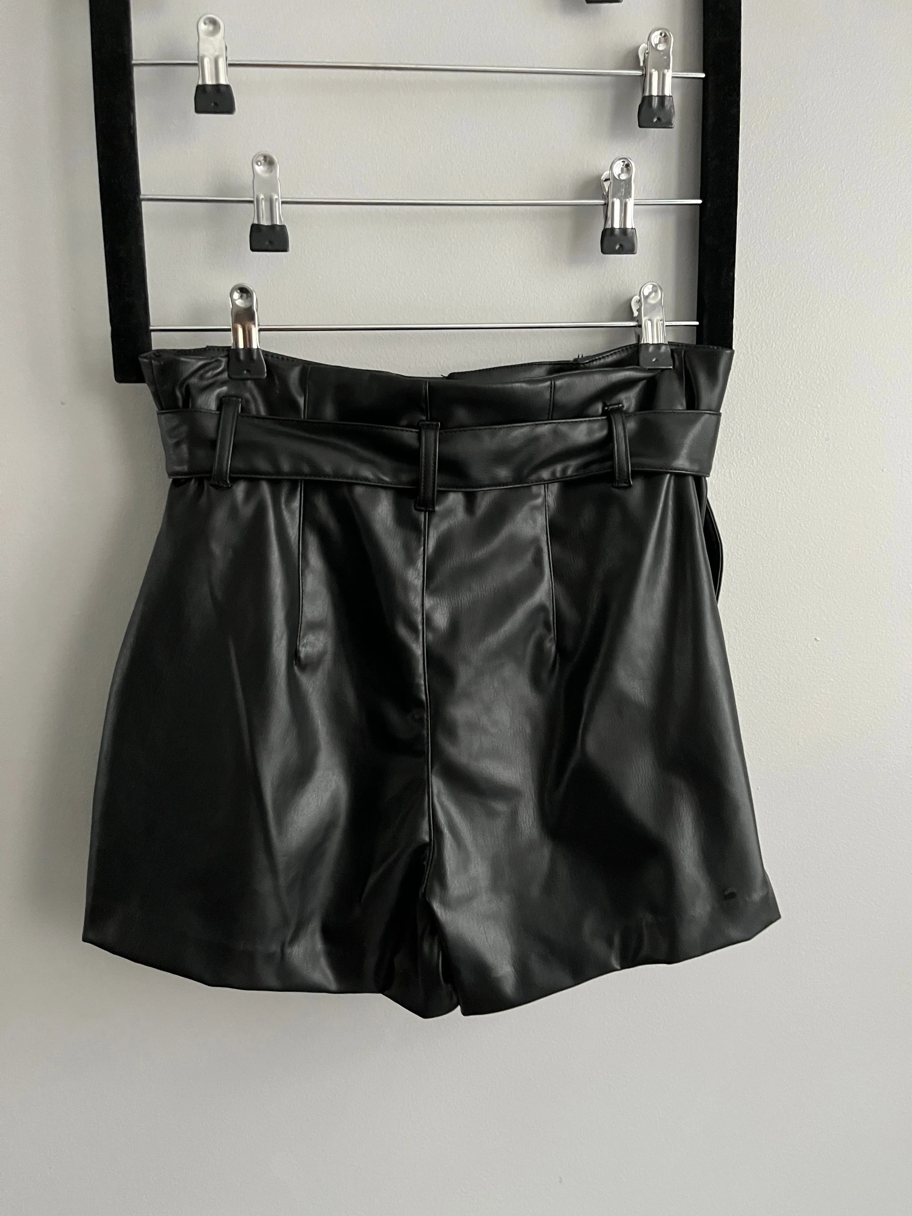 Faux Leather Shorts