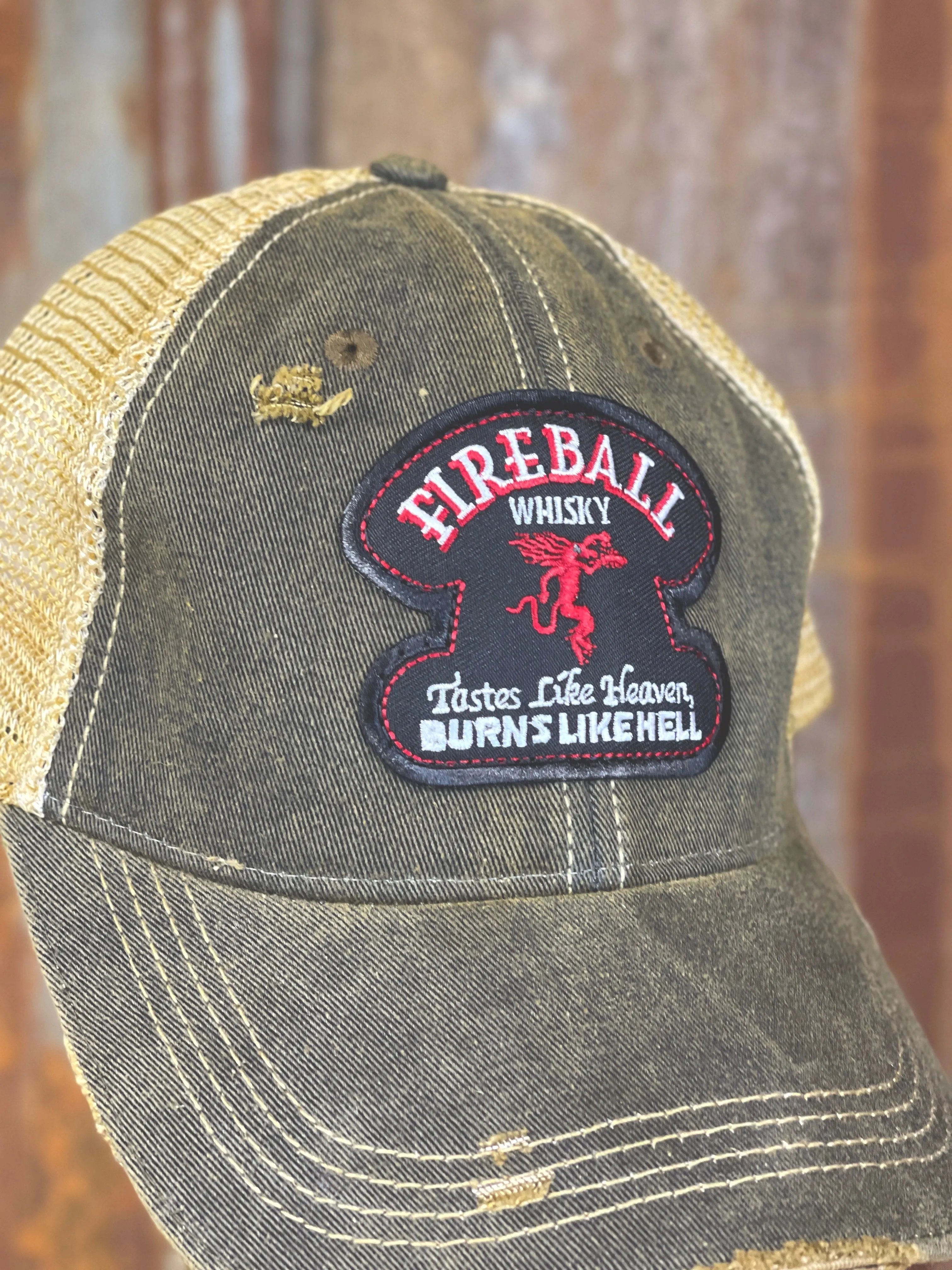 Fireball Hat- Black Snapback