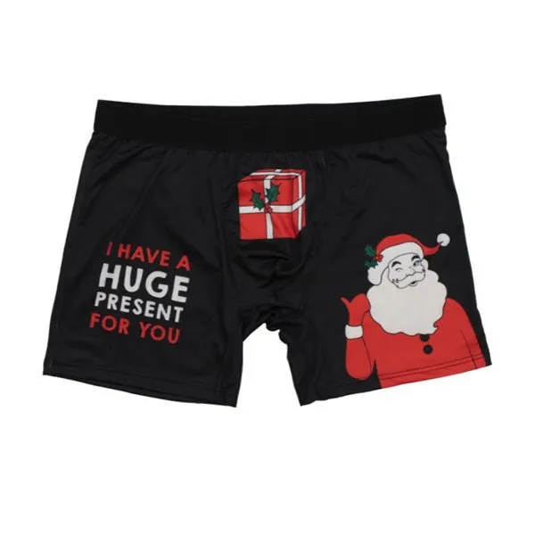 Frankly Funny Christmas Mens Funny Briefs Boxer Shorts - Huge Present