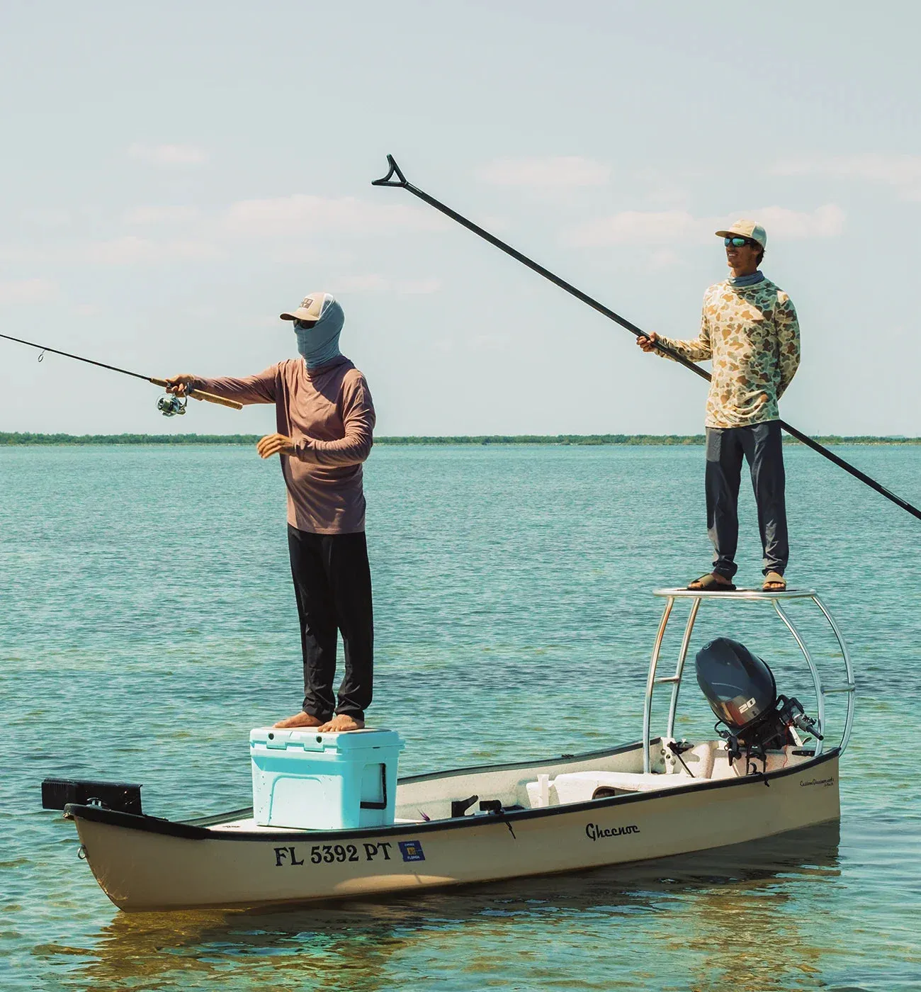 Free Fly Men's Bamboo Lightweight Hoodie in Barrier Island Camo