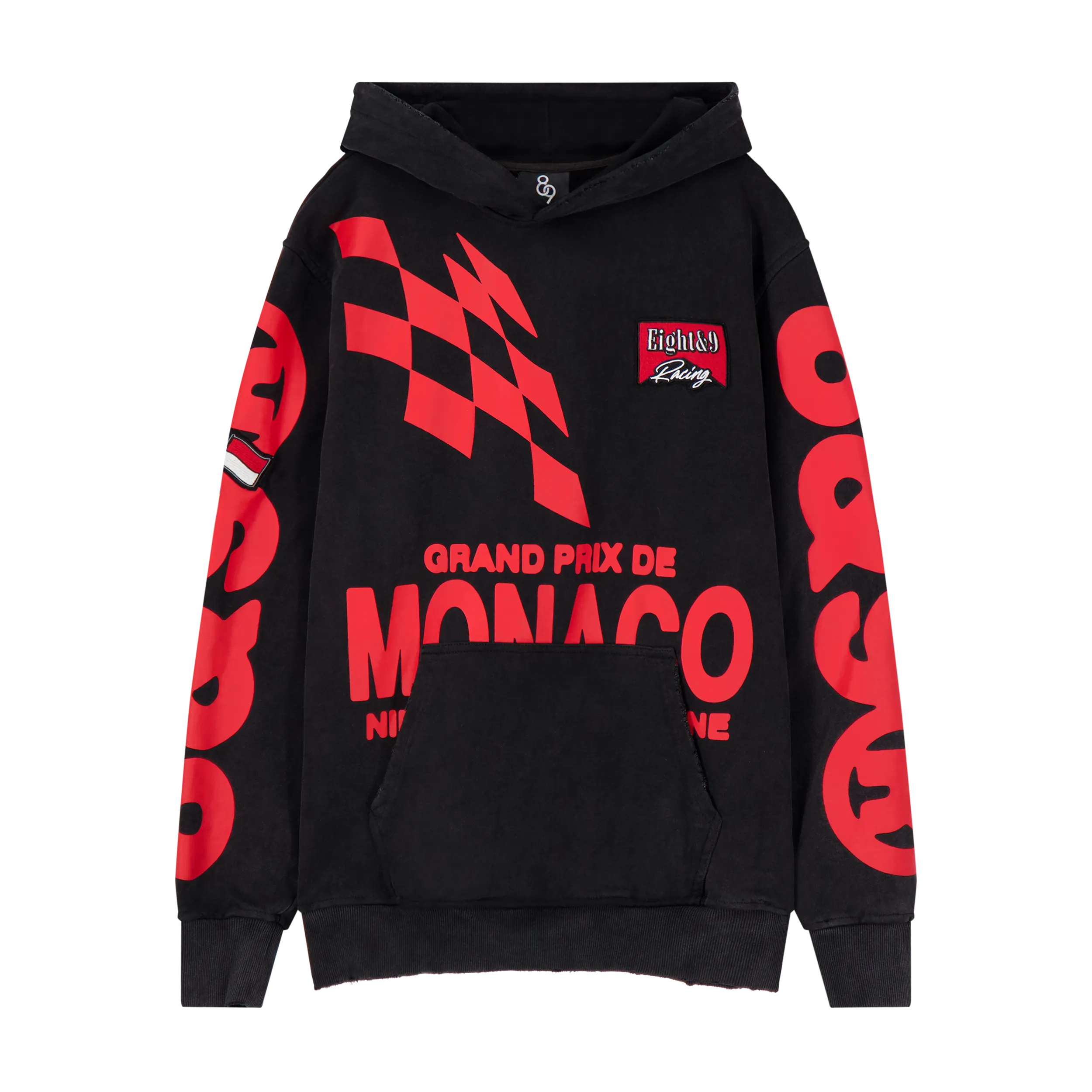 Grand Prix Pullover Black Hoodie