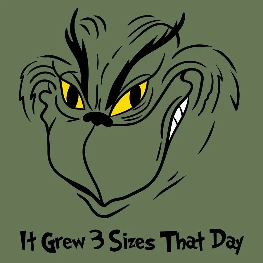 Grinch Grows Hoodie - Military Green