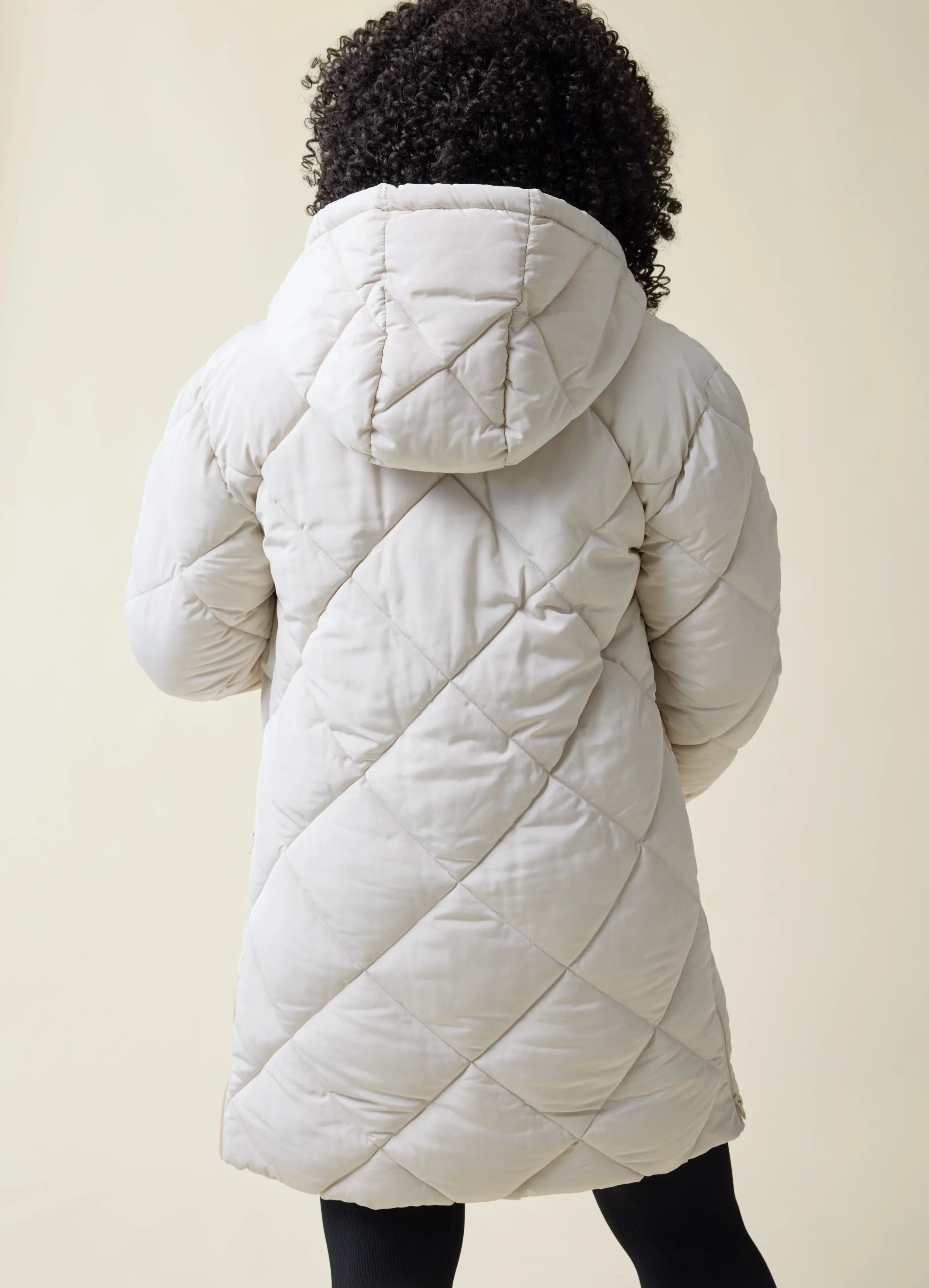 Grow With You Maternity Hooded Long Parka Jacket