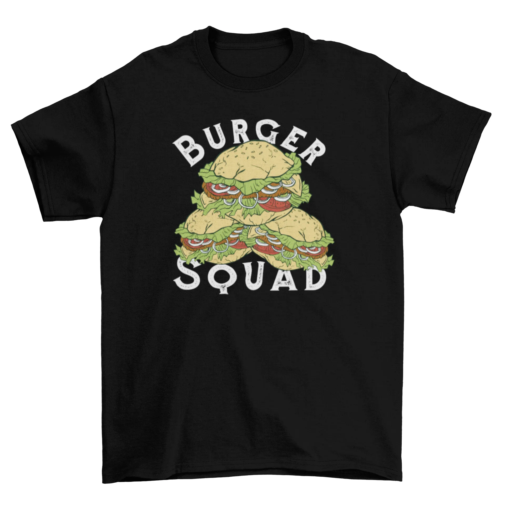 Hamburger pyramid food t-shirt