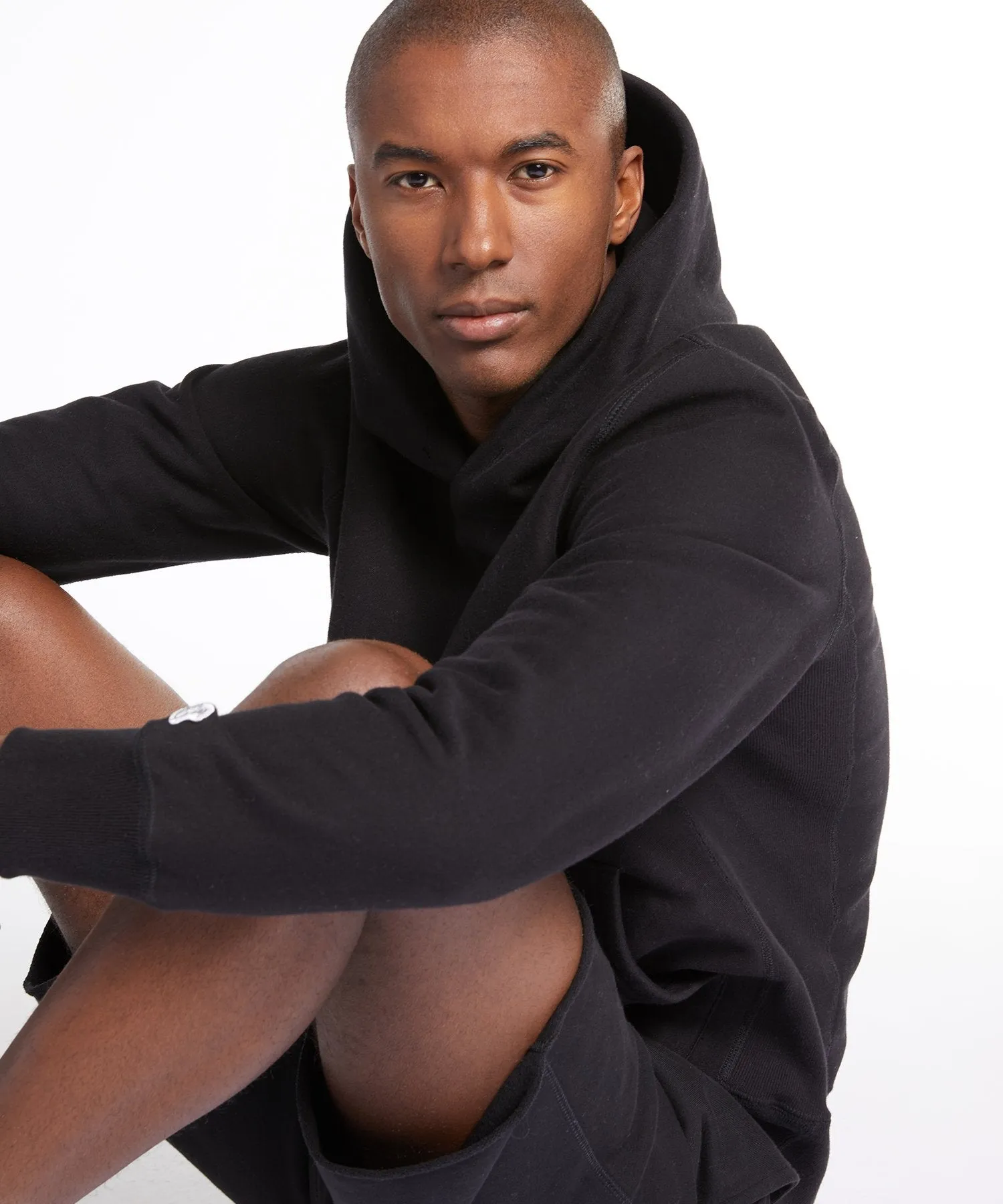 Heavyweight Popover Hoodie in Black