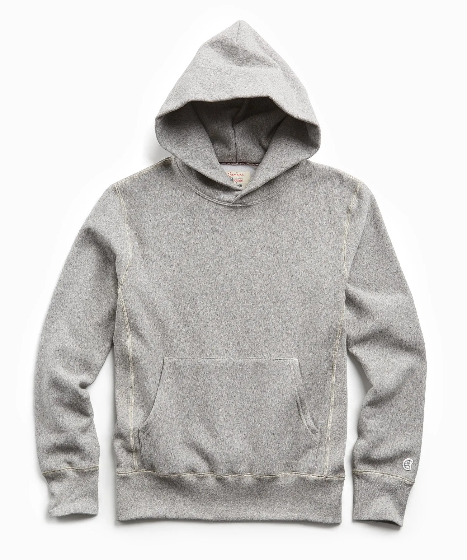 Heavyweight Popover Hoodie in Light Grey Mix