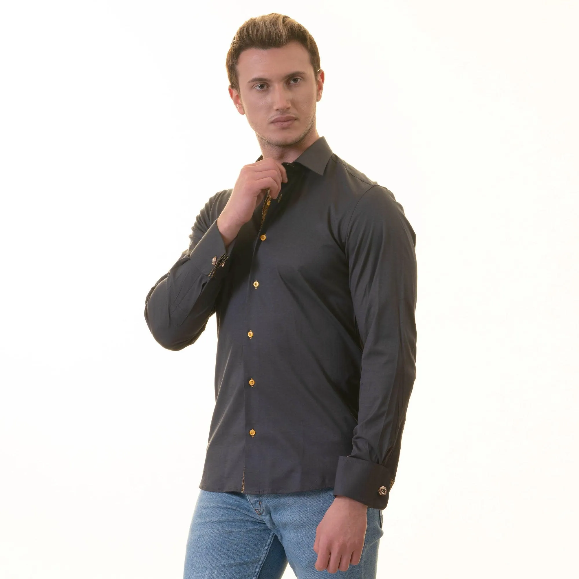 Honeycomb Slim Fit Designer Shirt