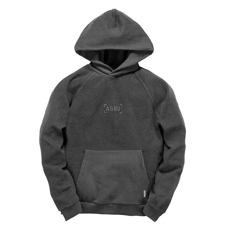 Hooded And Velveted Sweatshirt