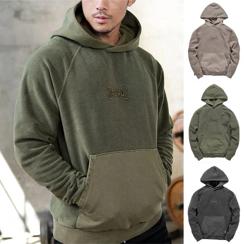 Hooded And Velveted Sweatshirt