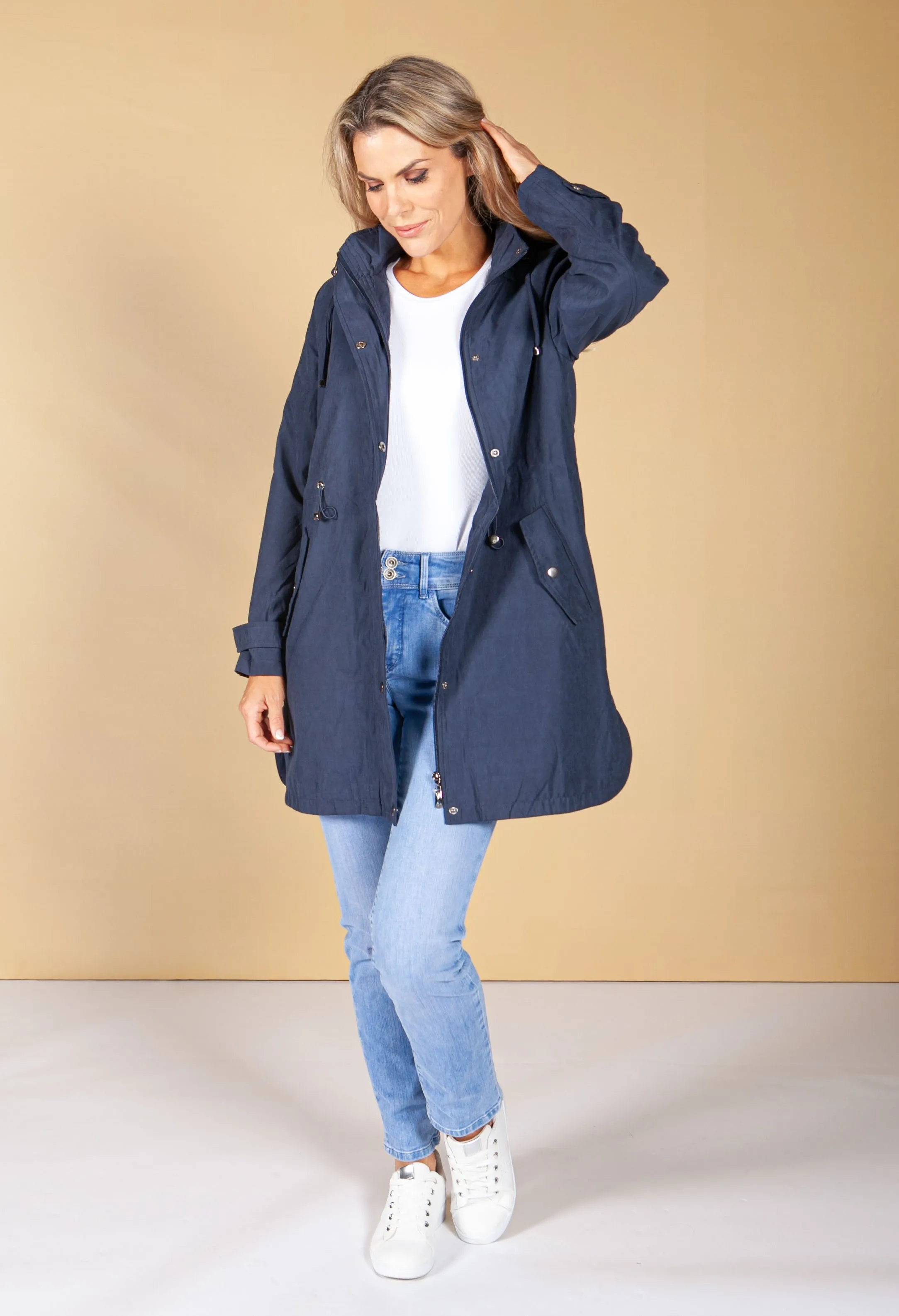 Hooded Parka in Navy