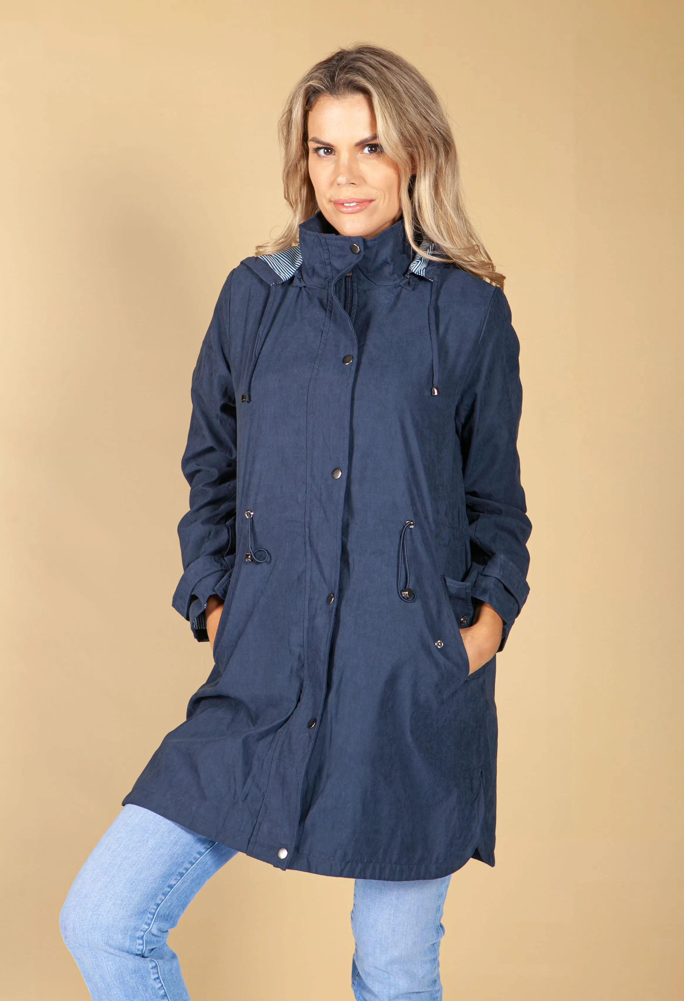 Hooded Parka in Navy