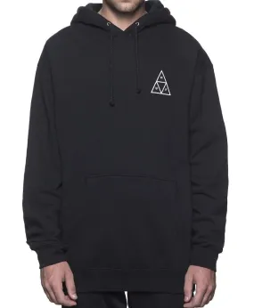 HUF Essentials Triple Triangle Pullover Hoodie, Black