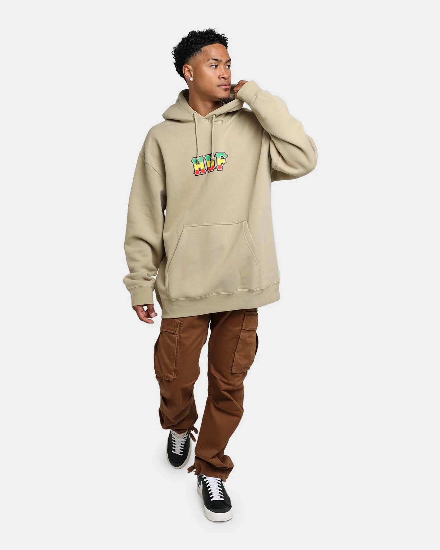 HUF Righteous Pullover Hoodie Tan