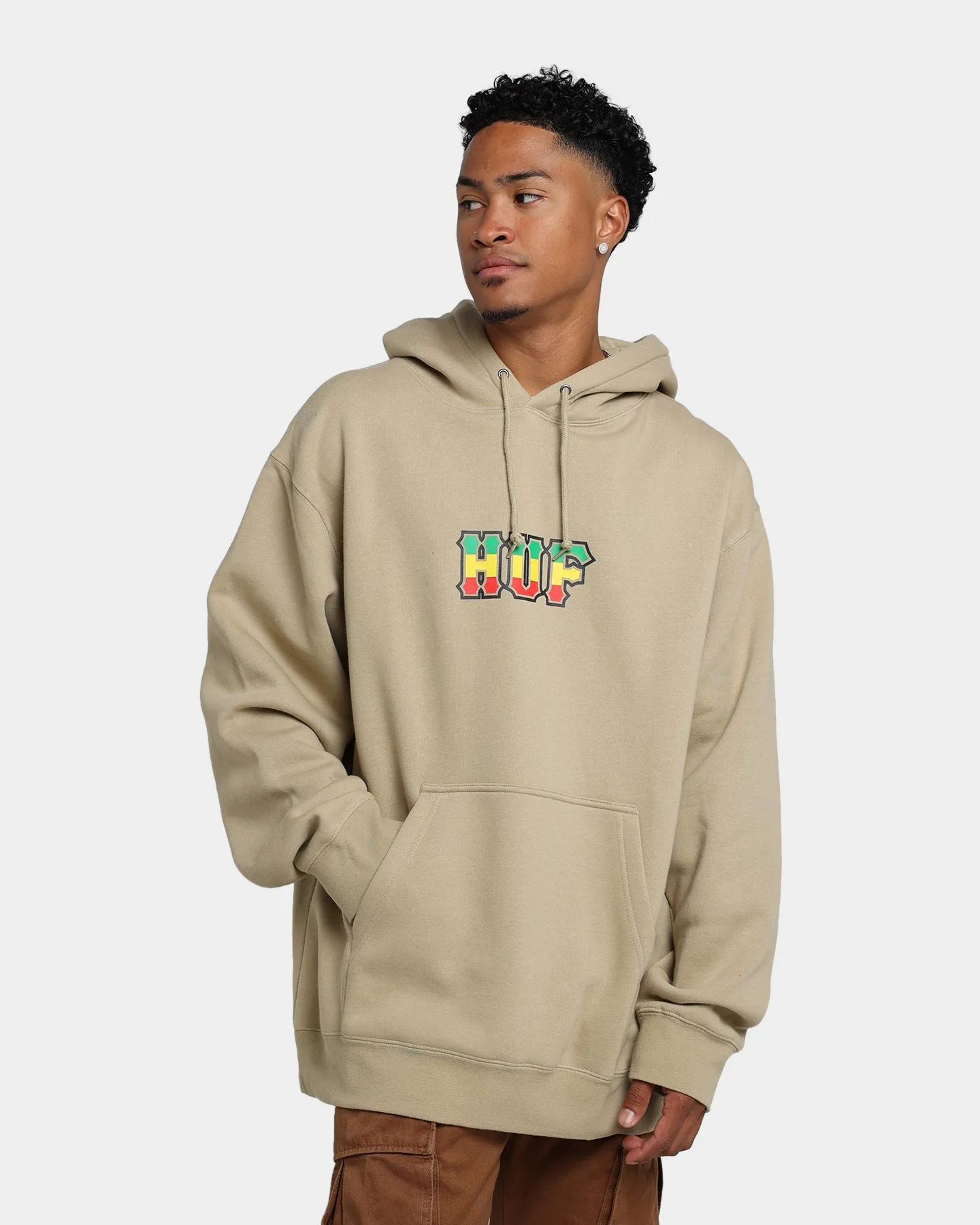 HUF Righteous Pullover Hoodie Tan