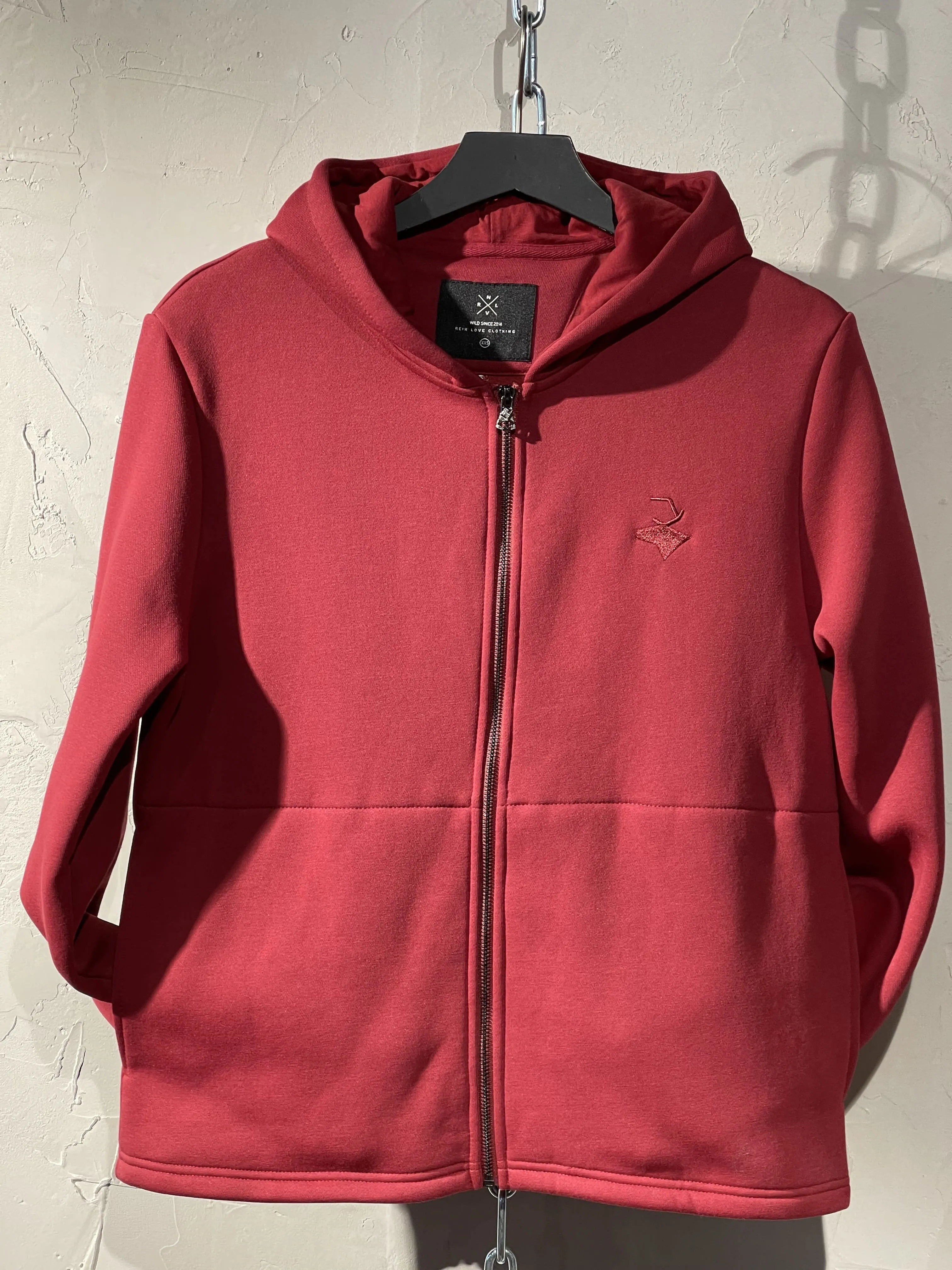 ICON MAROON ZIP-HOODIE