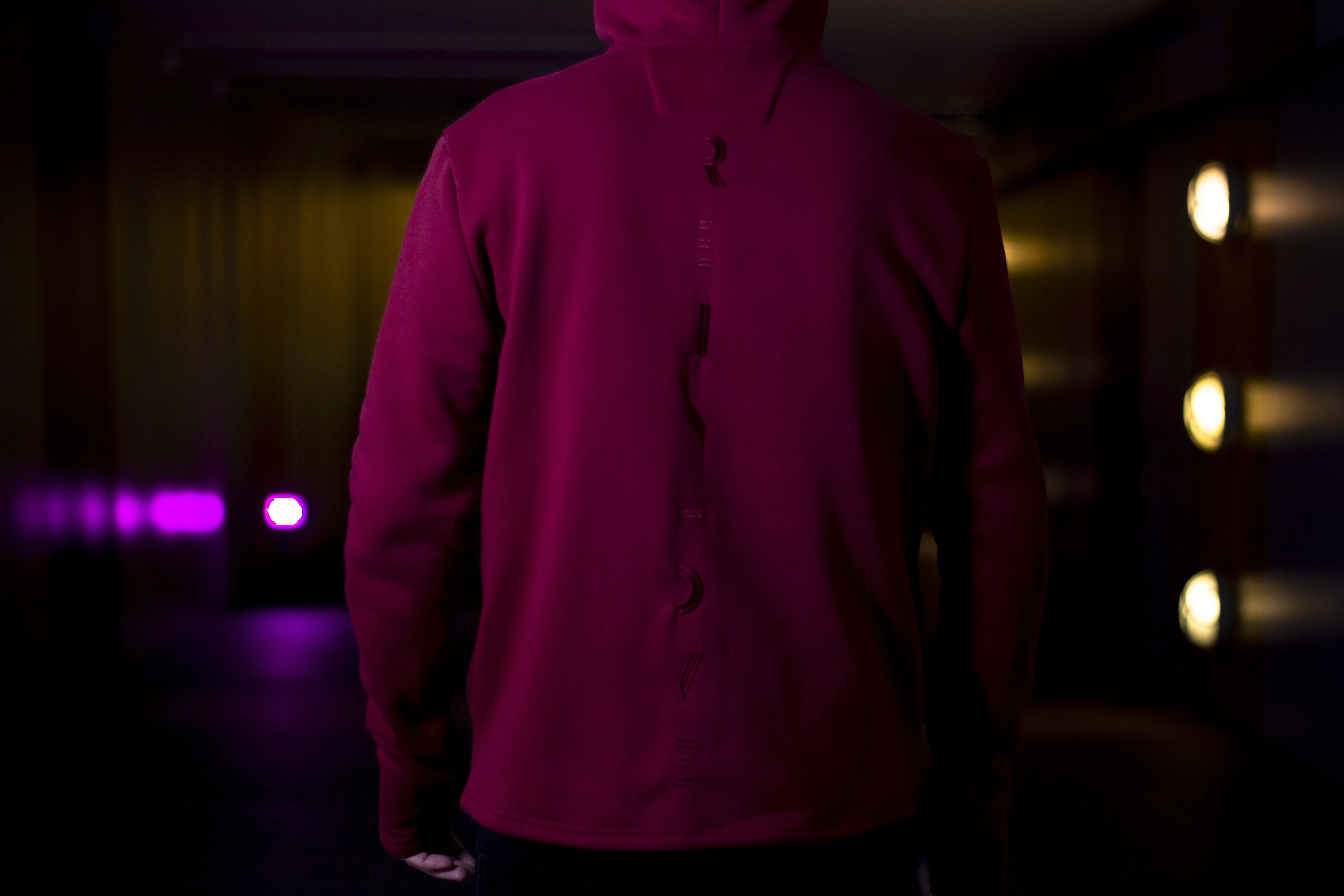 ICON MAROON ZIP-HOODIE