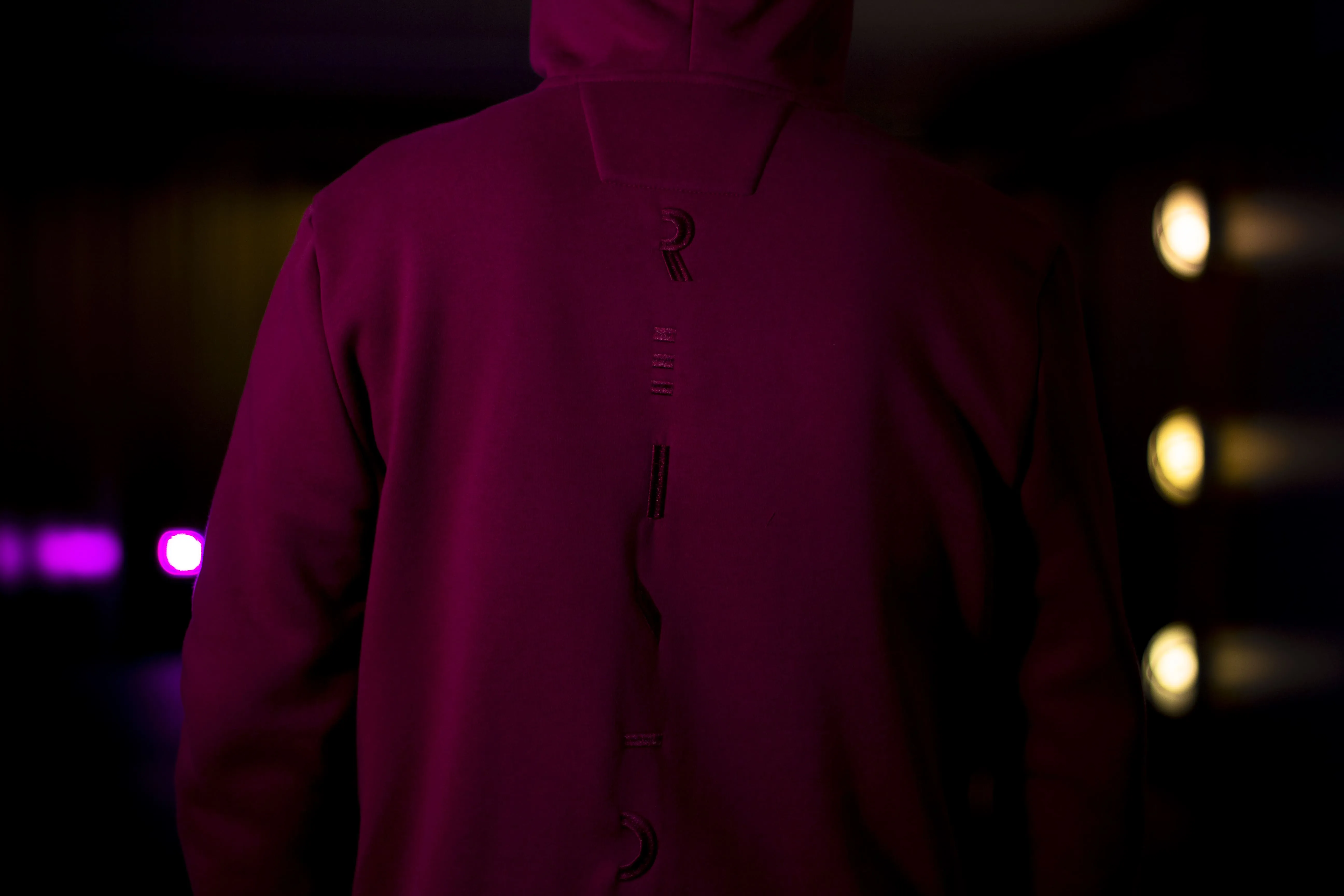 ICON MAROON ZIP-HOODIE