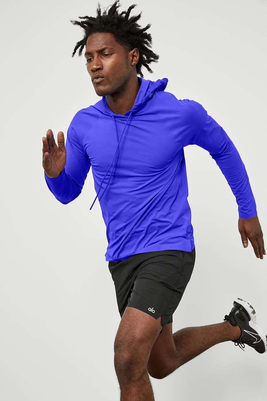 Idol Hooded Runner - Alo Blue