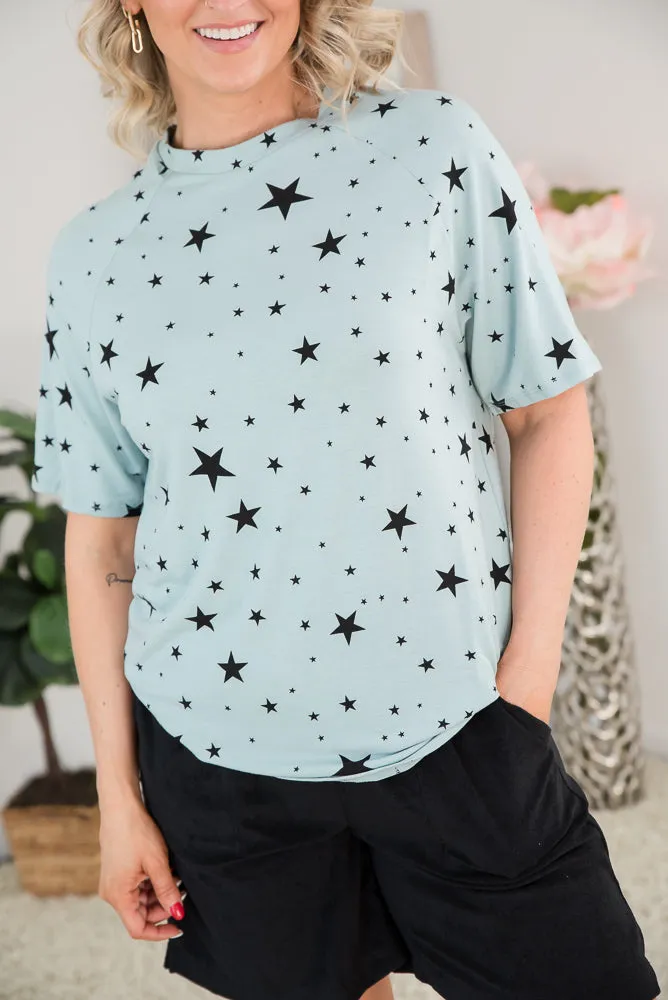 Into the Stars Top in Green [Online Exclusive]