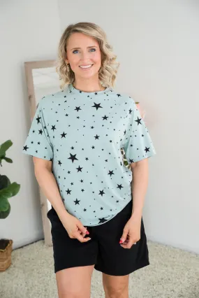 Into the Stars Top in Green [Online Exclusive]