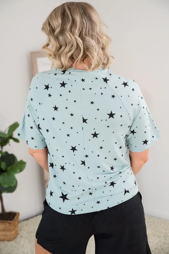 Into the Stars Top in Green [Online Exclusive]