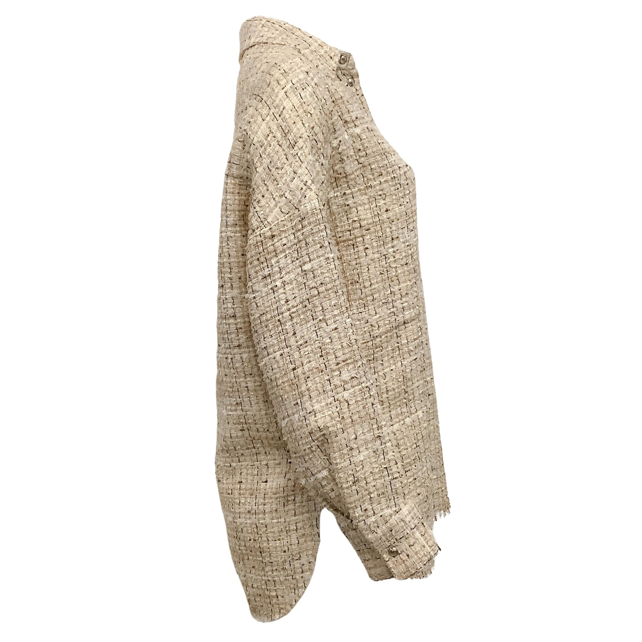 Iro Beige Tweed Watali Shirt