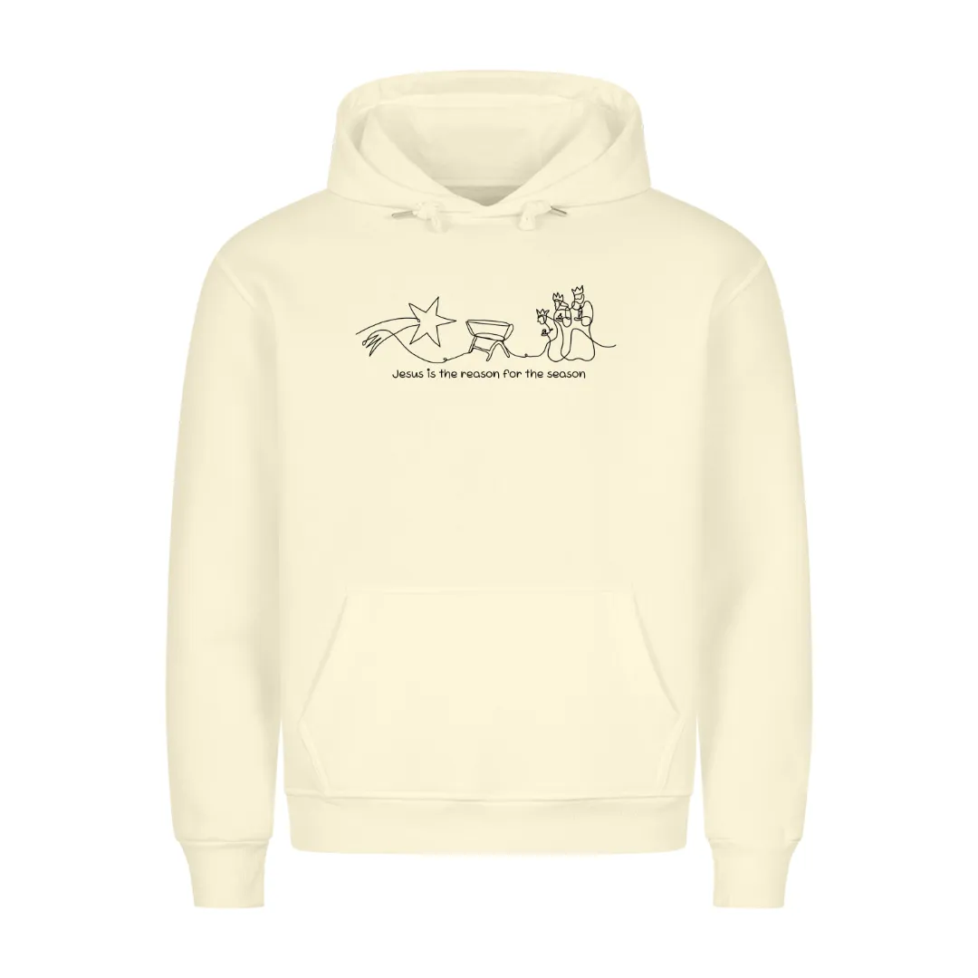 Jesus is the reason minimalistic Christmas Hoodie