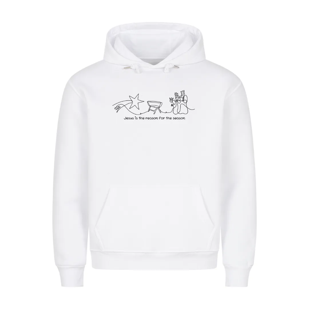 Jesus is the reason minimalistic Christmas Hoodie