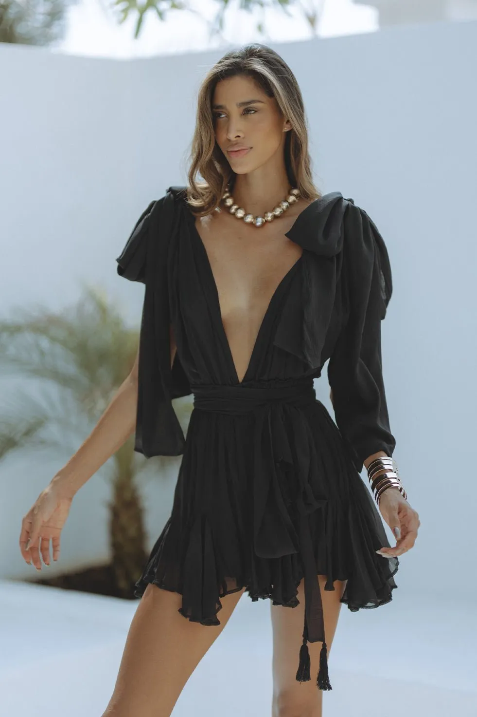 KALISHA MINI DRESS - NOIR