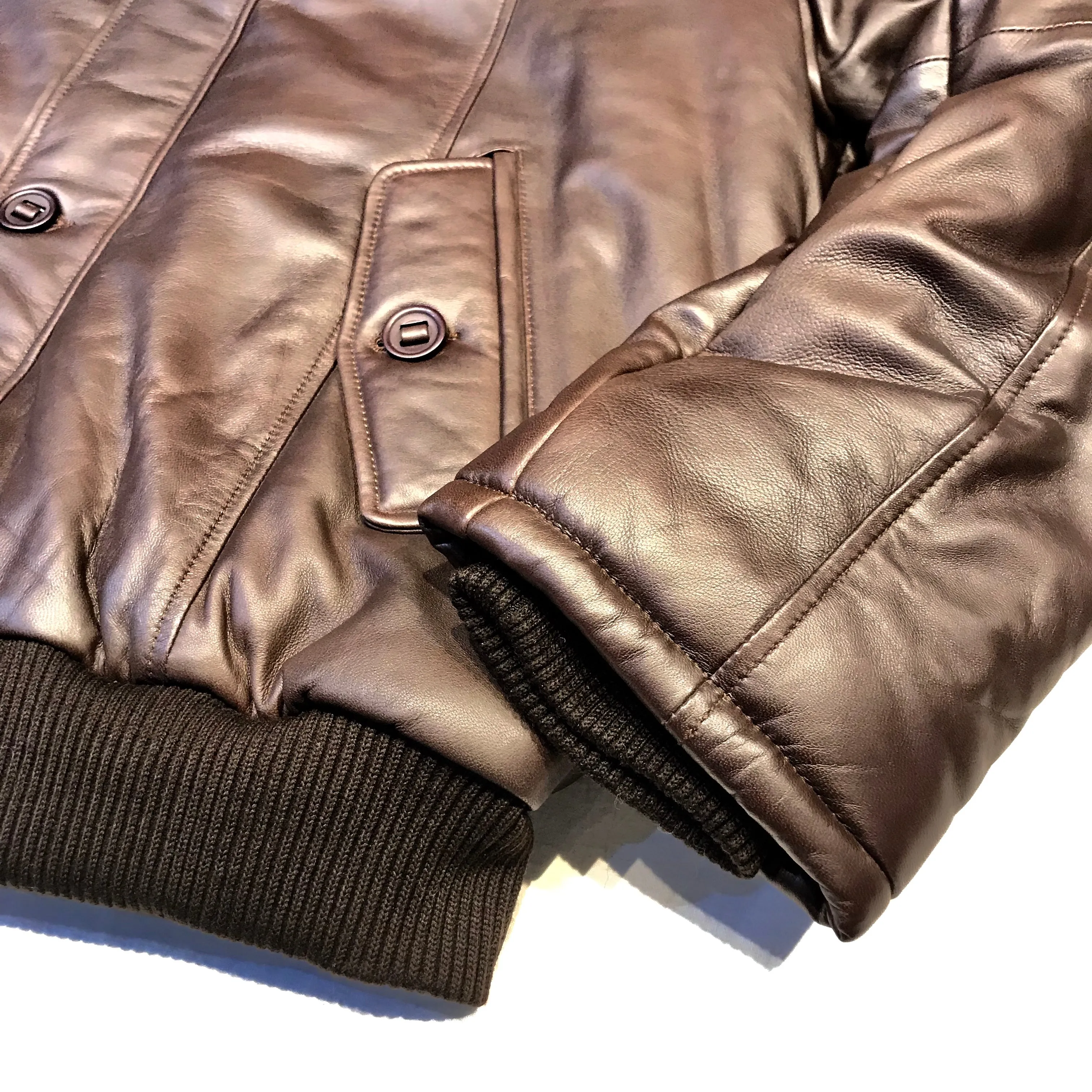 Kashani Brown Fox Fur Lambskin Parka Jacket